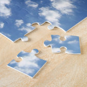 青空に浮かぶ白い雲 ジグソーパズル (側面)