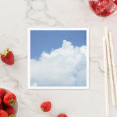 青空に浮かぶ白い雲 スタンダードカクテルナプキン (インサイチュ)