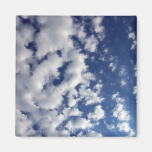 青空に浮かぶ白い雲 マグネット