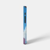 青空に浮かぶ風船とプレゼント iPhoneケース (左側面)