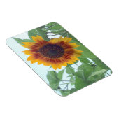 青空に淡い色のひまわり –  マグネット (右側)