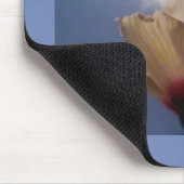 青空に白いバラ マウスパッド (コーナー)