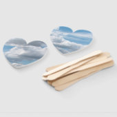 青空に白い雲 ハンドファン (組立なし)