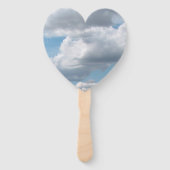 青空に白い雲 ハンドファン (正面)