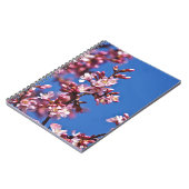 青空に触れる桜の花 ノートブック (左側)