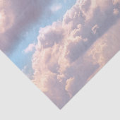 青空に輝くピンクのふわふわの雲 薄葉紙 (詳細)