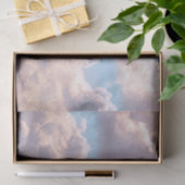 青空に輝くピンクのふわふわの雲 薄葉紙 (ギフト)