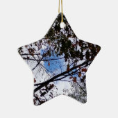 青空のぞき見紅葉 セラミックオーナメント (右)