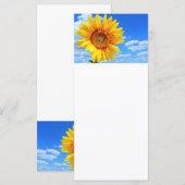 青空のひまわりと蜂 メニュー 夏 (正面/裏面)