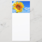 青空のひまわりと蜂 メニュー 夏 (正面)