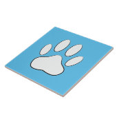 青空のタイルに白いポープリント タイル (側面)