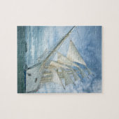 青空のパズルの下の航海 ジグソーパズル (横)