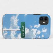 青空のパーソナライズな道の名前の道路標識 Case-Mate iPhoneケース (裏面(横))