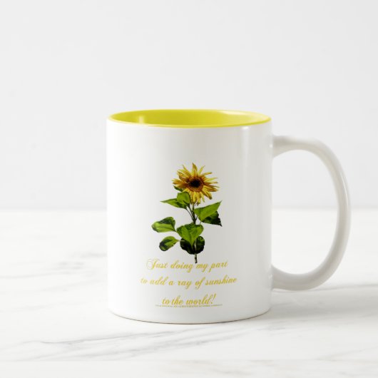 青空のヒマワリ ツートーンマグカップ (右)