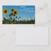 青空のヒマワリ 名刺 (正面/裏面)