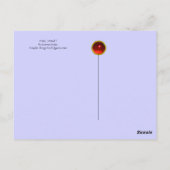 青空のプットが白い花の滝を注ぐ ポストカード (裏面)