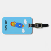 青空のマンガロケット ラゲッジタグ (正面横)