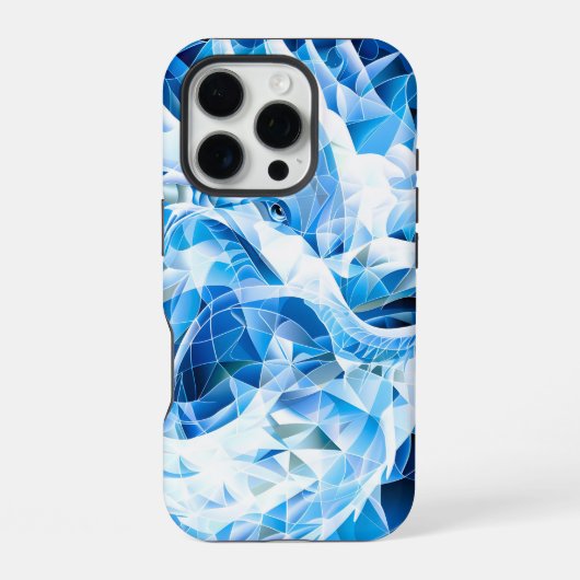 青空のモザイクドラゴン iPhoneケース (裏面)