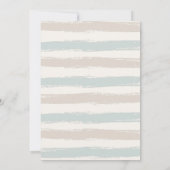 青空の下でおむつライン 赤ちゃん歓迎シャワー 招待状 (裏面)