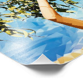 青空の下のアウトドアのポートレート フォトプリント            (角)