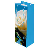 青空の下の白いバラ ワインギフトバッグ (裏面アングル)