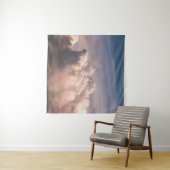 青空の下の白い雲 タペストリー (インサイチュ(横))