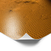 青空の下の砂漠のラクダ フォトプリント            (角)