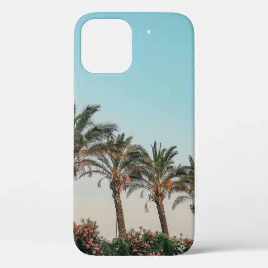 青空の下の緑のヤシの木 Case-Mate iPhoneケース (裏面)