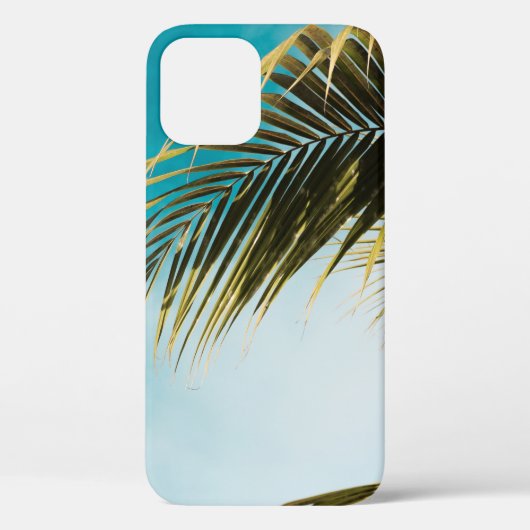 青空の下の緑のヤシの木 Case-Mate iPhoneケース (裏面)