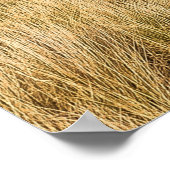 青空の下の緑の草原 ポスター (角)