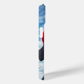 青空の下の赤いビーニーで幸せなラブラドール Case-Mate iPhoneケース (裏面 / 右)