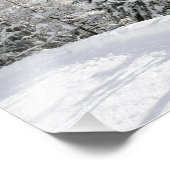 青空の下の雪澄んの木のプリント フォトプリント            (角)