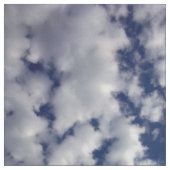 青空の写真の生地のふくらんでいる雲 ファブリック (見本)