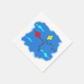 青空の凧 スタンダードカクテルナプキン (角)