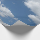 青空の包装紙に対する雲 ラッピングペーパー (コーナー)