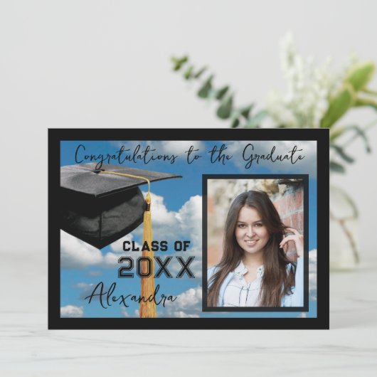 青空の卒業発表 招待状 (スタンド正面)