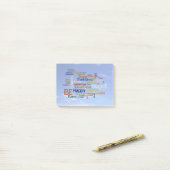 青空の単語が雲インスパイアことを幸せがあって下さい ポストイット (デスク上)