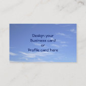 青空の単語が雲インスパイアことを幸せがあって下さい 名刺 (裏面)