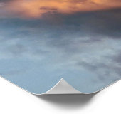 青空の夕日の雲 ポスター (角)