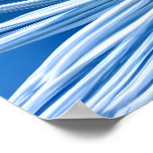 青空の大きな白い花 ポスター (角)