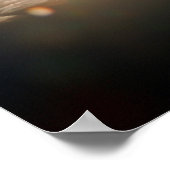 青空の太陽と雲 ポスター (角)