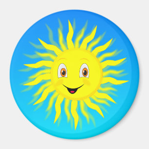 青空の太陽の光 マグネット