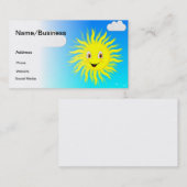 青空の太陽の光 名刺 (正面/裏面)