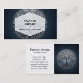 青空の平和な夜生命の樹 名刺 (正面/裏面)