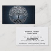 青空の平和な夜生命の樹 名刺 (正面/裏面)