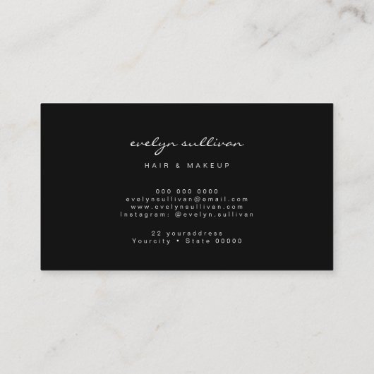 青空の揺れ 名刺 (裏面)