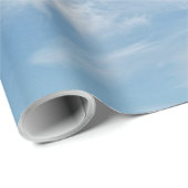 青空の散在する白い雲 ラッピングペーパー (ロールコーナー)