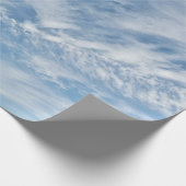 青空の散在する白い雲 ラッピングペーパー (角)