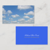 青空の新鮮な空気の雲 名刺 (正面/裏面)