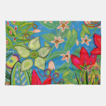 青空の日のティータオル